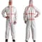 3M Disposable Coverall, Knit Cuffs & Attached Hood, White/Red, L, 4565-BLK-L, 25/Case 7000109047 - alternate 1